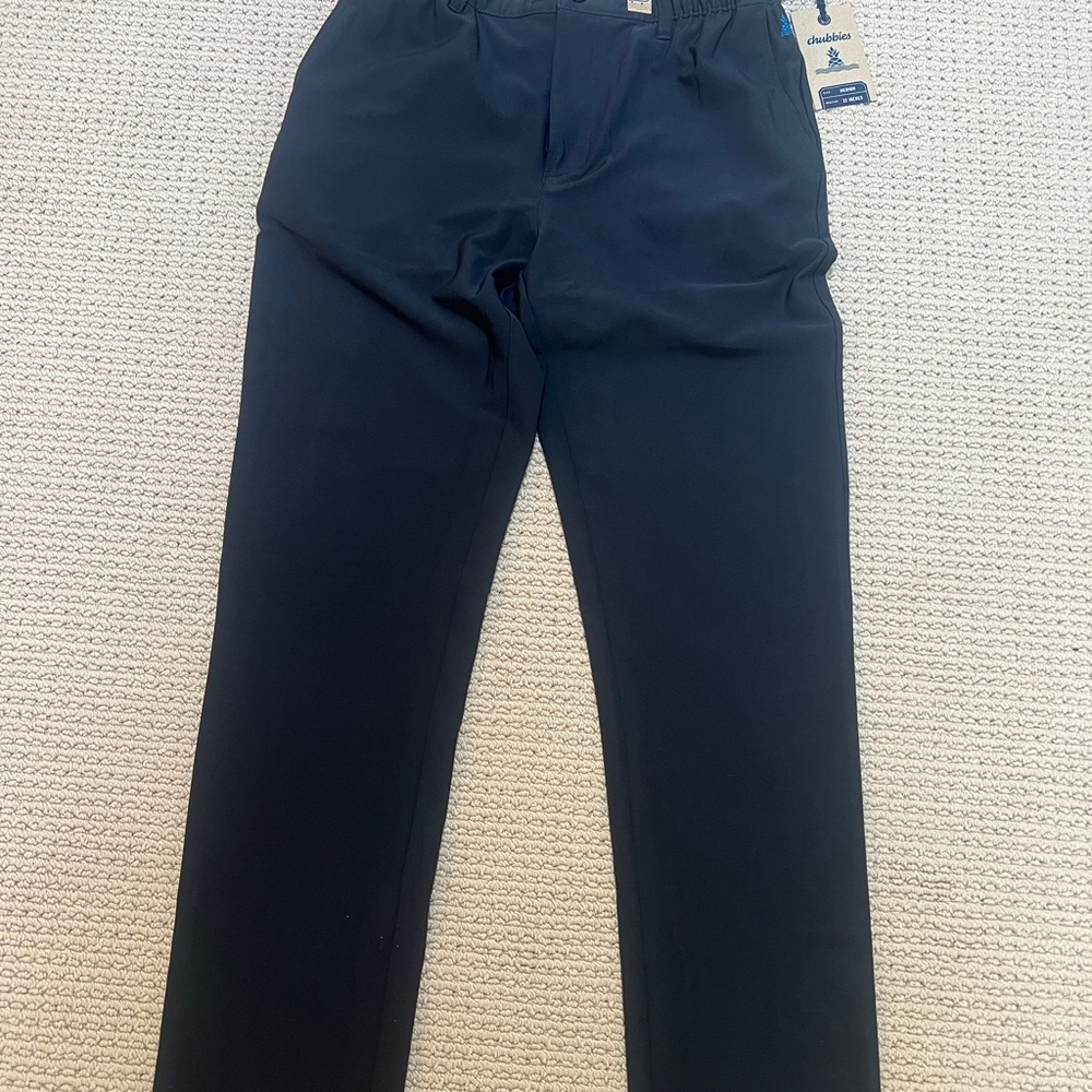 Chubbies Everywear Performance Pant Black 32” Medium  New with Tag